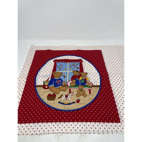 The VIP V.I.P. Teddy Bear Cut Sew Stuff Craft Pillows Cranston Print Works - Picture 2 of 9